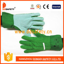 Garden Glove with Green Dots